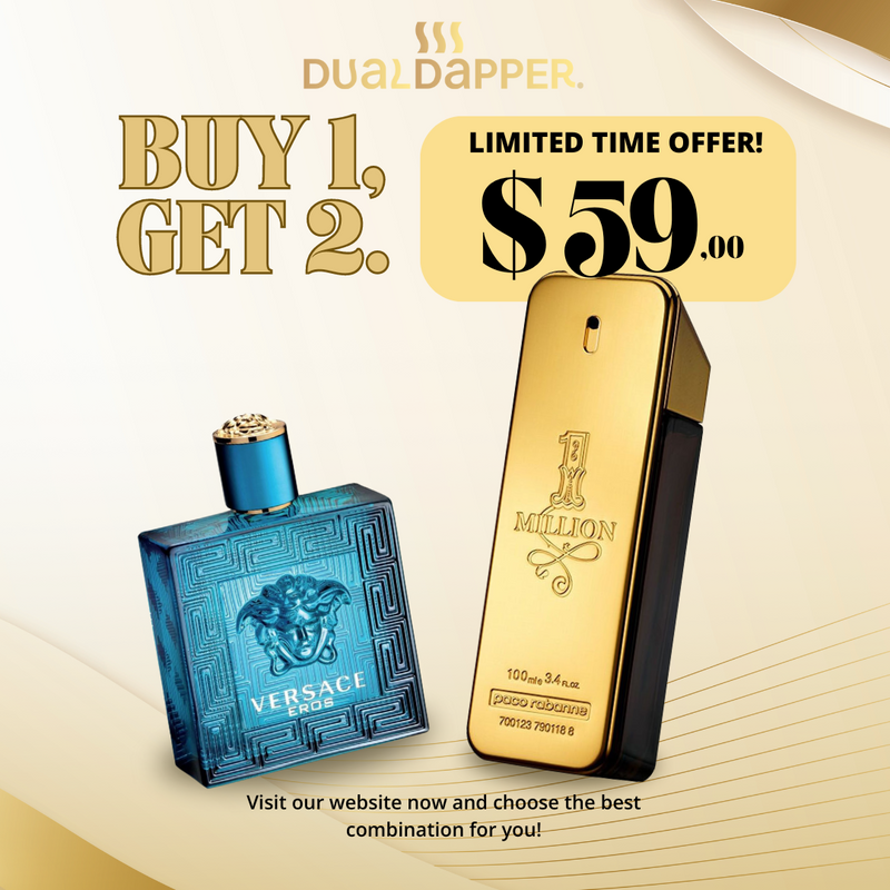 Buy 1 Get 2 Versace Eros Flame and 1 Million 3.4 FL.Oz + Free Shipping + Immediate Shipping